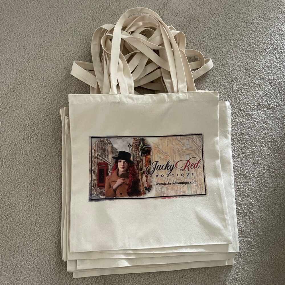 Jacky Red Reusable Canvas Bag